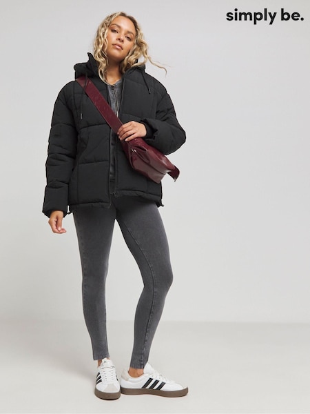 Simply Be Square Padded Short Coat (AL5008) | 255 LEI