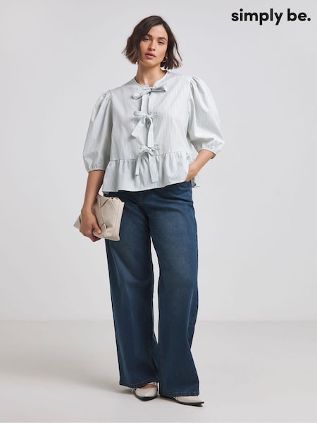 Simply Be Blue 24/7 Wide Leg Jeans (AL5013) | €40