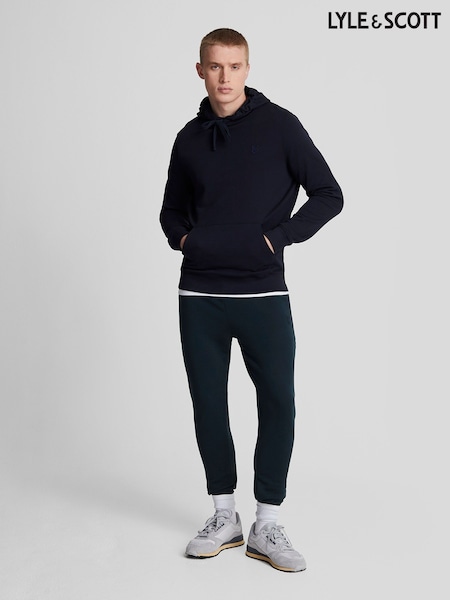 Lyle & Scott Blue Tonal Eagle Skinny 100% Cotton Sweatpants (AL5141) | SGD 126