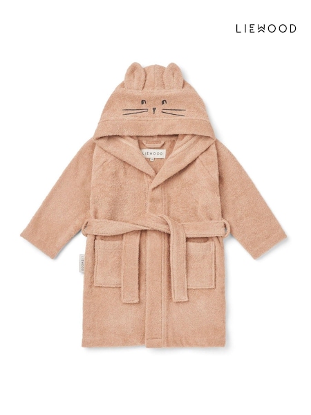 ורוד - Liewood 100% Organic Cotton Lily Rabbit Towel Bathrobe (AL5251) | ‏337‏₪