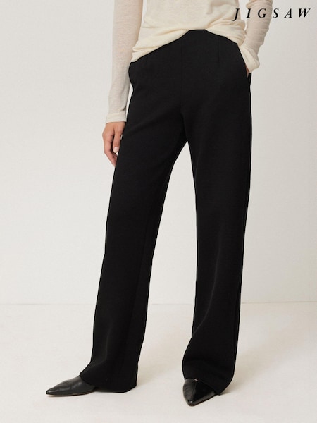 Jigsaw Black Jersey Blake Trousers (AL5327) | €77