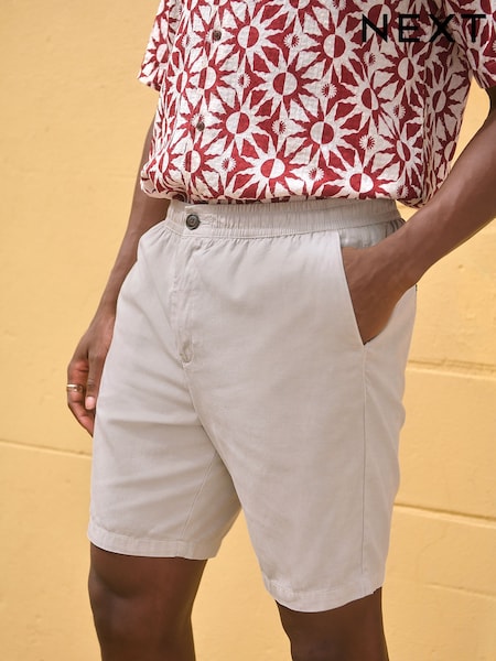 Grey Lightweight Elasticated Waist Shorts (AL5454) | €42