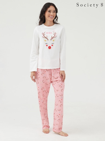 Society 8 Womens Deer Family Pyjamas (AL5488) | 116 LEI