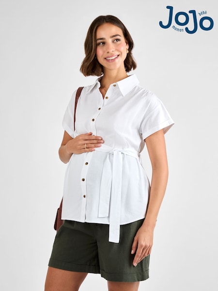 JoJo Maman Bébé Linen Blend Maternity Shirt (AL5494) | 57 €