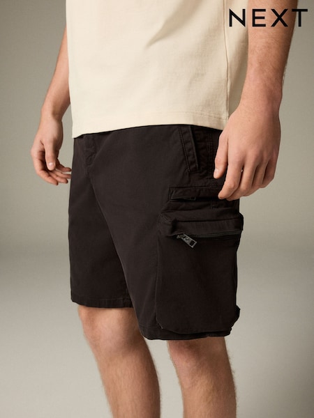 Black 5 Pocket Utility Cargo Shorts (AL5569) | €38