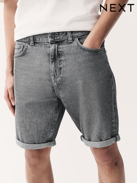 Gris - Corte slim - Stretch Denim Shorts (AL5674) | 29 €