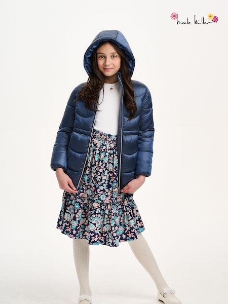 Nicole Miller Blue Puffer Coat (AL5868) | €92 - €106