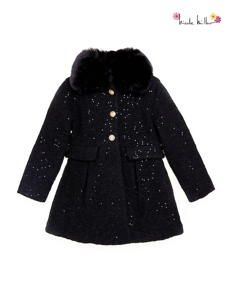 Nicole Miller Wool Black Coat (AL5874) | AED204 - AED233
