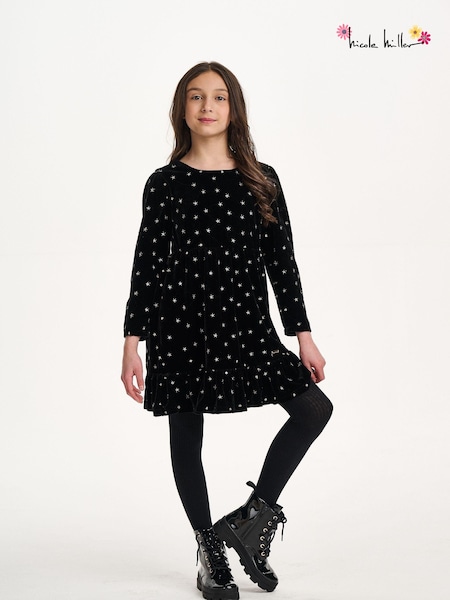 Nicole Miller Sequins Black Velvet Dress (AL5889) | AED169 - AED183