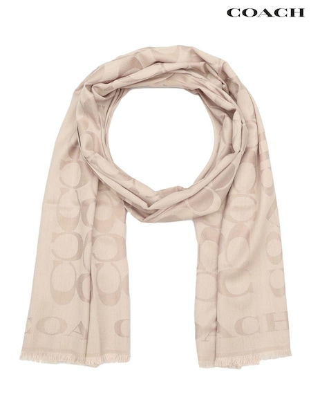 COACH Grey Fiorelli Mimi Scarve (AL6072) | ₪880
