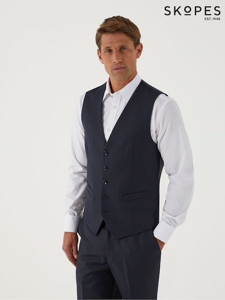 Skopes Blue Farnham Single Breasted Suit Waistcoat (AL6115) | €84