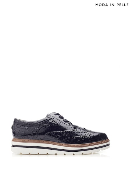Moda in Pelle Gennisiss Lace-Up Brogue Detailed Shoes (AL6171) | ₪498