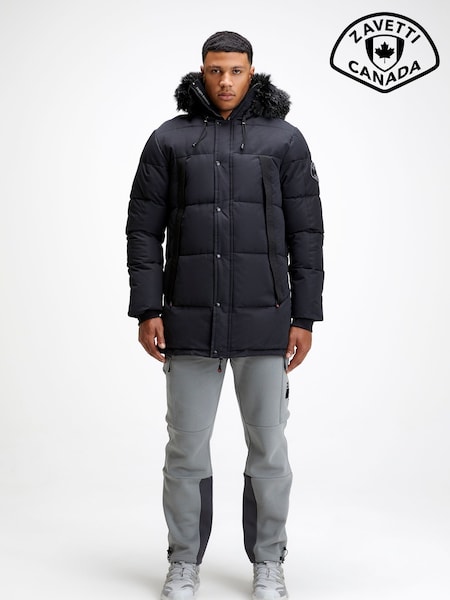 Zavetti Canada Aylmer Puffer Black Parka (AL6222) | €205