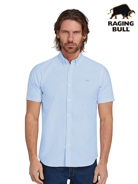 Raging Bull Short Sleeve Lightweight Oxford 100% Cotton Shirt (AL6270) | €85 - €99