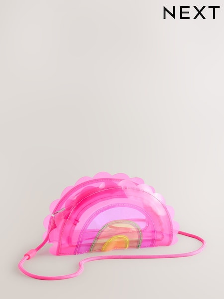 Pink/Lilac Cross-Body Novelty Rainbow Bag (AL6309) | €23