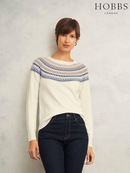 Hobbs Greta Fairisle Pattern Jumper (AL6396) | ‏54 ر.ع.‏