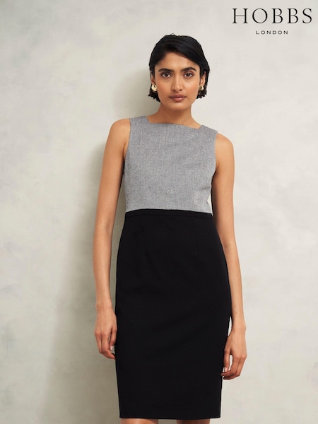 Hobbs Black Nyra Tweed Dress (AL6404) | €95