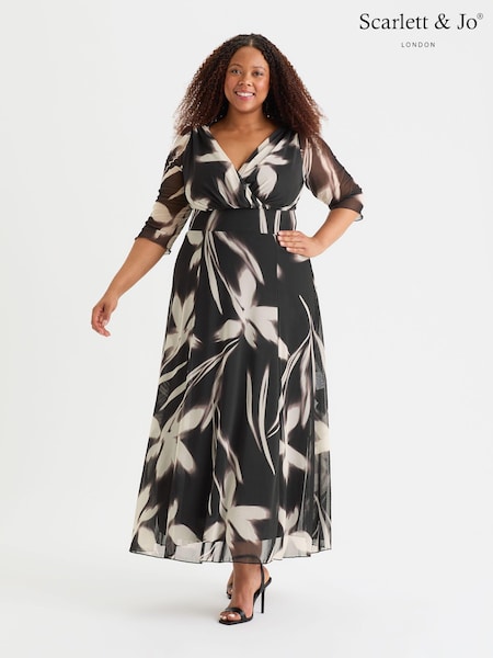 Musta - Scarlett & Jo Verity Print Maxi Gown (AL6453) | €150
