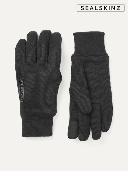 Черный - Sealskinz Necton Windproof All Weather Knitted Gloves (AL6550) | €46