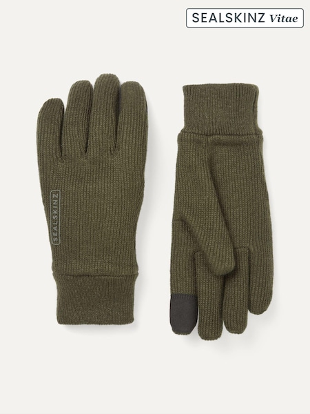 Verde - Sealskinz Necton Windproof All Weather Knitted Gloves (AL6556) | 50 €