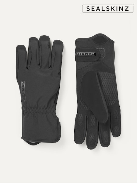 Negro - Sealskinz Bodham Waterproof All Weather Womens Cycle Gloves (AL6562) | 71 €