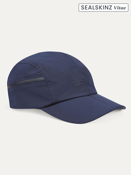 Sealskinz Blue Mulbarton Waterproof All Weather Zipped Pocket Cap (AL6598) | 183 QAR