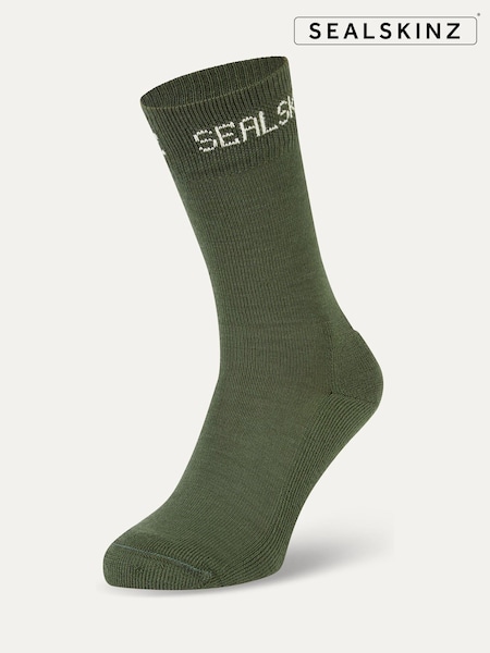 Зелений - Шкарпетки SEALSKINZ Suffield Solo Merino (AL6613) | 721 грн