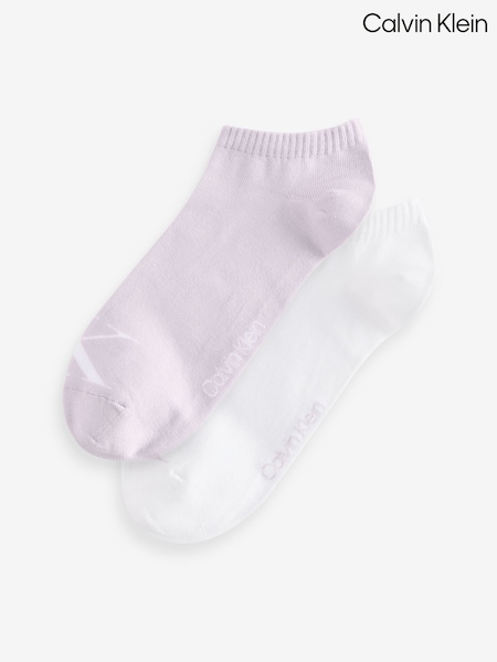 Calvin Klein White Monogram Socks 2 Pack (AL6637) | €11
