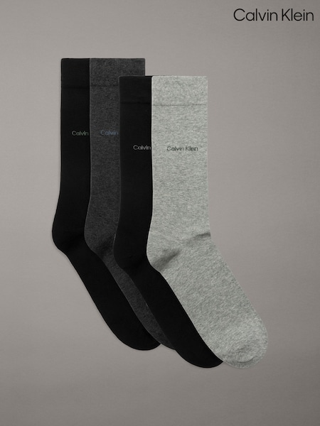 Calvin Klein Grey Men Giftbox Socks 4 Pack (AL6643) | €26