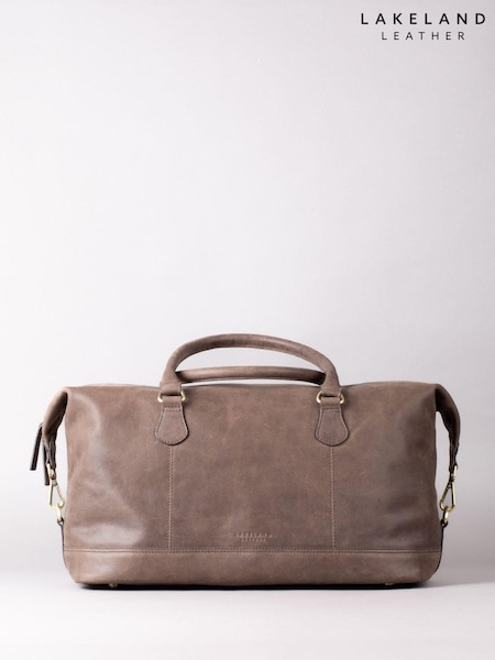 Lakeland Leather Brown Medium Hutton Holdall (AL6755) | AED1,042