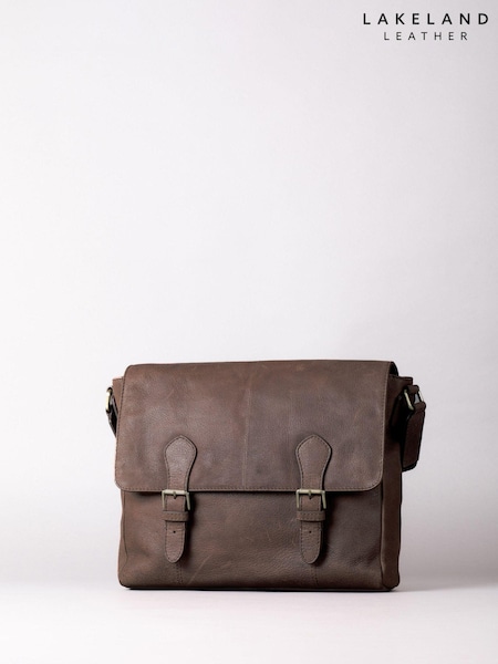 Lakeland Leather Brown Hutton Messenger Bag (AL6757) | €154