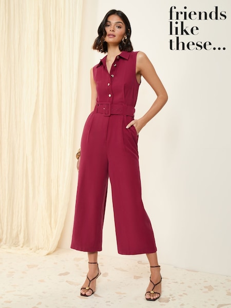 Punainen - Friends Like These Sleevless Vyöllinen Utility Istuva; räätälöity Haalari (AL6868) | €85