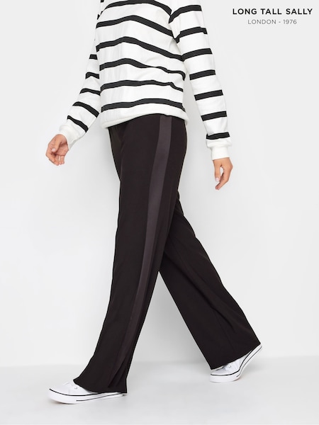 Long Tall Sally Wide Leg Tuxedo Trousers (AL6881) | ‏196‏₪