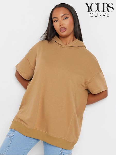 Yours Curve 100% Cotton Oversized Hoodie (AL6959) | ‏146‏₪