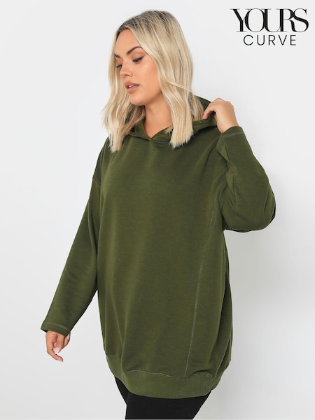 Yours Curve Green Oversized 100% Cotton Hoodie (AL6989) | €38
