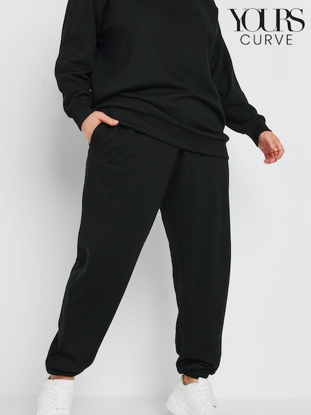 Yours Curve Black Joggers (AL7000) | €28