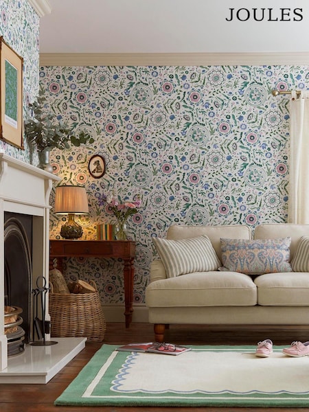 Joules Cream/Multi Festival Flowers 10M Wallpaper (AL7094) | €64