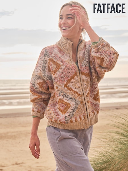 FatFace Erin Knitted Zip Through Cardigan (AL7115) | € 90