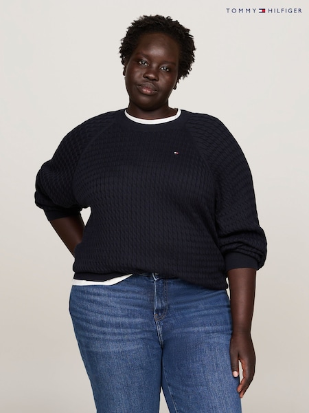 Tommy Hilfiger 100% Organic Cotton Cable Jumper (AL7200) | €189