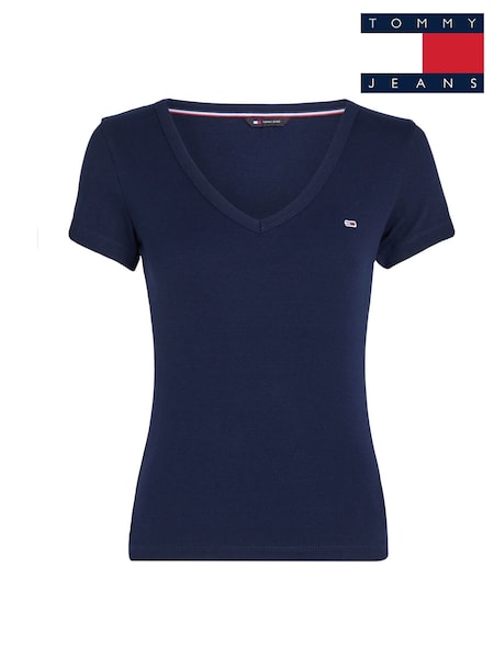Tommy Jeans Blue Slim Essential T-Shirt (AL7203) | €40