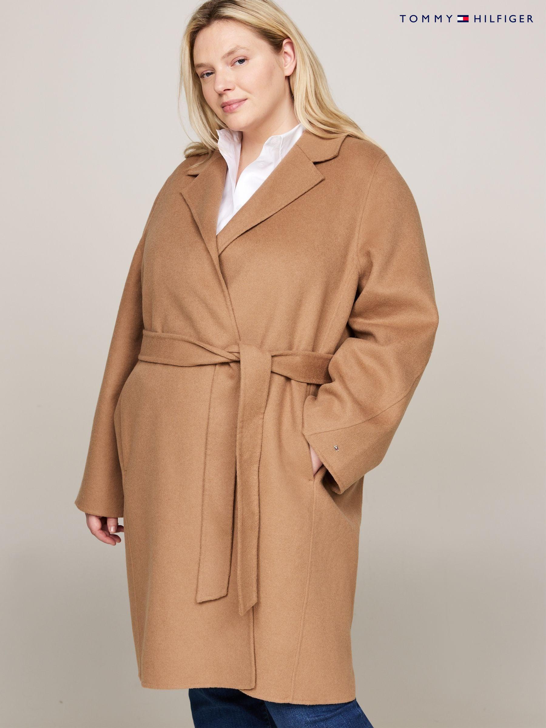 Women s Coats Curve Tommy Hilfiger Brown Coatsandjackets Next Luxembourg