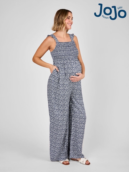 JoJo Maman Bébé Ditsy Floral Maternity Shirred Jumpsuit (AL7417) | 65 €