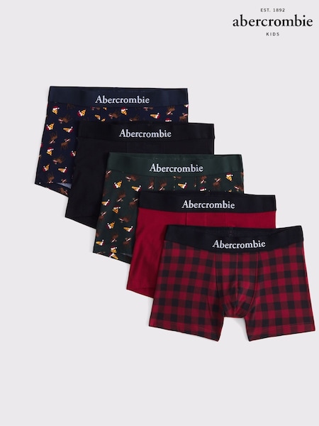 Rot - Abercrombie & Fitch Boxers 5 Pack (AL7438) | 30 € - 32 €