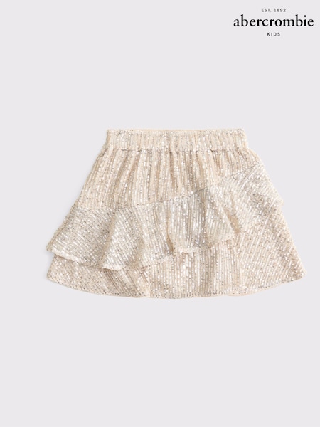 Abercrombie & Fitch Gold Sequin Occasion Party Skirt (AL7453) | €46 - €48