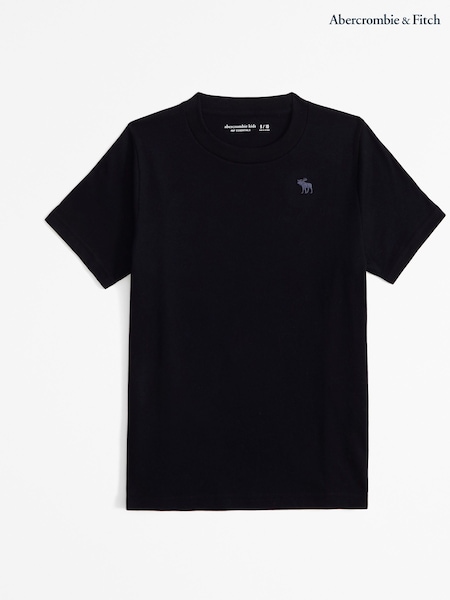 Abercrombie & Fitch Short Sleeve Icon Logo Crew Neck Black T-Shirt (AL7458) | €17 - €20