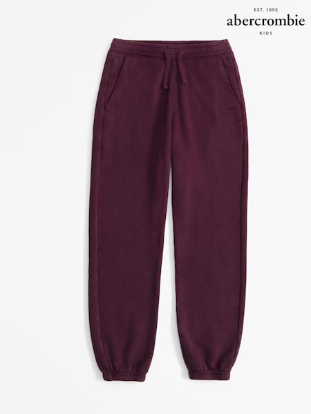 Violet - Pantaloni de sport Abercrombie & Fitch cu logo (AL7474) | 203 LEI - 213 LEI