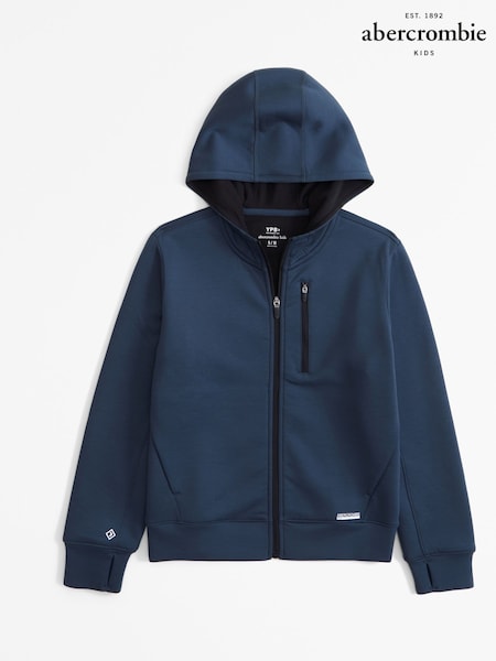 Abercrombie & Fitch Blue Fleece Lined Zip-Up Hoodie (AL7486) | €30 - €31