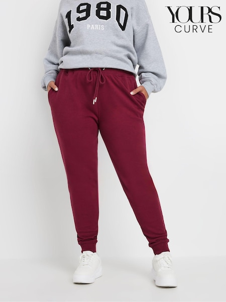 Yours Curve Red Elasticated Joggers (AL7692) | €36