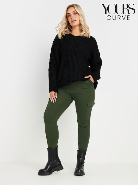 Yours Curve Cargo Pocket Ponte Leggings (AL7717) | ‏194 ر.س.‏