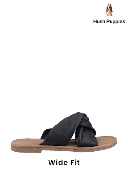 Hush Puppies Wide Fit Amy Black Sandals (AL7873) | 61 €